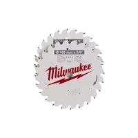 Milwaukee Circular Saw Blades 165mm x 5/8" 24T (2 Pack) in White Steel