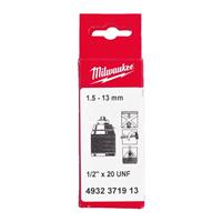 Milwaukee Metal Keyless Chuck 1.5 -13mm in Black