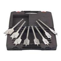 Milwaukee Wood Flat Boring Bit Set 12-32mm (8 Piece) in Silver