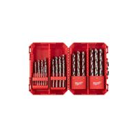 Milwaukee Thunderweb HSS-G Metal Drill Bit Set (25 Piece) in Chrome Rubber