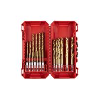 Milwaukee SHOCKWAVE Red Hex Titanium HSS-G Drill Bit Set 2-10mm (19 Piece)
