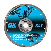 OX Trade XL Turbo Diamond Blade 230 x 22.23mm in Blue