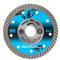 OX Trade XL Turbo Diamond Blade 115 x 22.23mm in Blue
