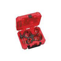 Milwaukee Big Hawg Multi Material Holesaw Set 35-76mm (10 Piece) in Red Plastic