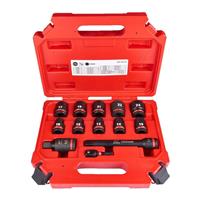 Milwaukee SHOCKWAVE Socket Set 1/2" (13 Piece) in Black Plastic