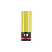 Milwaukee SHOCKWAVE 1/2" Wheel Socket 19mm in Yellow Steel