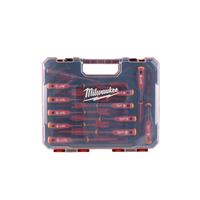 Milwaukee Tri-Lobe VDE Screwdriver Set (12 Piece) in Black/Red Plastic