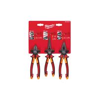 Milwaukee VDE Plier Set (3 Piece) in Red Steel