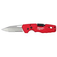 Milwaukee FASTBACK 5-in-1 Folding Knife in Red Steel