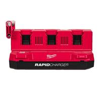 Milwaukee M18MPC6 Packout 6 Bay Charger in Red