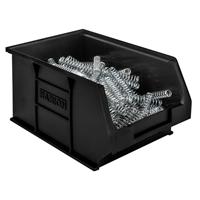 Barton Semi-Open Front Storage Bin 4.6L (10pk) in Black