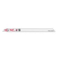 Milwaukee Sawzall Reciprocating Saw Blade Thin Kerf 300mm x 18TPI (5 Pack) in White Steel