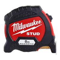 Milwaukee Tape Measure STUD 8m/26' in Red