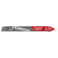 Milwaukee Sawzall Reciprocating Saw Blade TCT Torch 230mm x 8TPI (5 Pack) in Red/Grey Iron