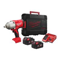 Milwaukee M18BLHIWF12-502X Brushless High Torque 1/2" Impact Wrench with Friction Ring 2 x 5.0Ah in Red