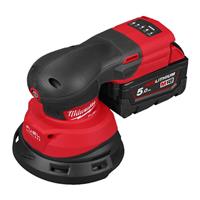 Milwaukee M18FROS125-502X FUEL 125mm Random Orbital Sander 2 x 5.0Ah in Red