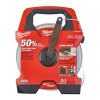 Milwaukee Long Open Tape 100m in Black/ Red/White Steel