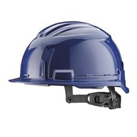 Milwaukee BOLT100 Unvented Safety Helmet in Blue