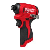 Milwaukee M12BLIDRC-0 M12 Compact Brushless Impact Driver Body Only in Red