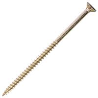 Rawlplug R-QCP Chipboard Screws 6.0 x 150mm (100 Pack) in Gold