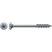 Spax T-Star Plus Flat Countersunk Universal Screws T30 6.0 x 220mm (100 Pack) in Chrome