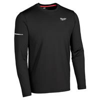 Milwaukee Men's WORKSKIN Cold Weather Base Layer Long Sleeve Top Large in Black Spandex