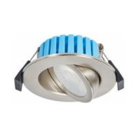 Spa Lighting Spa Eden Fire Rated Adjustable Dimmable Downlight IP65 7W 700lm 3CCT Satin in Nickel