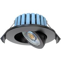 Spa Lighting Spa Eden Fire Rated Adjustable Dimmable Downlight IP65 7W 700lm 3CCT in Black