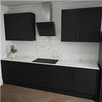 Mariz Hob Splashback 900 x 750 x 12mm in White Marble