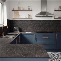 Mariz Half Splashback 1500 x 600 x 3mm in Vena Black