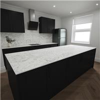 Mariz Island Worktop 3050 x 1240 x 12mm in White Marble