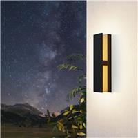Eglo Costorio Outdoor LED Wall Light 11.7W 1500lm 3000K in Black/Brown Aluminium