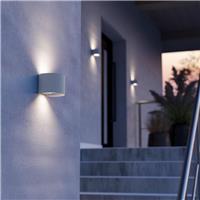 Eglo Calpino 3 Outdoor LED Wall Light 2.8W 840lm 3000K in White Aluminium