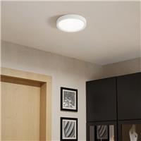 Eglo Basic Idun-E LED Ceiling Light 17W 2000lm 4000K in White Plastic