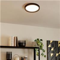 Eglo Basic Idun-E LED Ceiling Light 17W 2000lm 3000K in Black Plastic