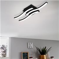 Eglo Basic Cabezas-E 3-Flame LED Wall/Ceiling Light 14.1W 1800lm 4000K in Black Plastic