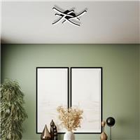 Eglo Basic Cabezas-E 4-Flame LED Wall/Ceiling Light 20W 2400lm 4000K in Black Plastic