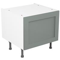 Kitchen Kit Flatpack Shaker Kitchen Cabinet Belfast Sink Base Unit Matt Sage 600mm in Green