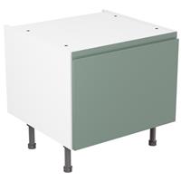 Kitchen Kit Flatpack J-Pull Kitchen Cabinet Belfast Sink Base Unit Matt Sage 600mm in Green