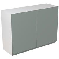 Kitchen Kit Flatpack J-Pull Kitchen Cabinet Wall Unit Matt Sage 1000mm in Green