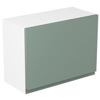 Kitchen Kit Flatpack J-Pull Kitchen Cabinet Single Extractor Wall Unit Matt Sage 600mm in Green
