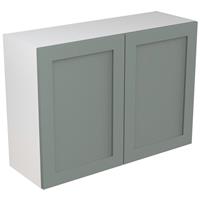Kitchen Kit Flatpack Shaker Kitchen Cabinet Wall Unit Matt Sage 1000mm in Green