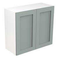 Kitchen Kit Flatpack Shaker Kitchen Cabinet Wall Unit Matt Sage 800mm in Green