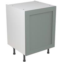 Kitchen Kit Flatpack Shaker Kitchen Cabinet Base Unit Matt Sage 600mm in Green