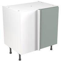 Kitchen Kit Flatpack J-Pull Kitchen Cabinet Base Blind Corner Unit Matt Sage 800mm in Green