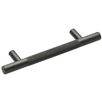Hiatt Kensington Knurled T-Bar Handle 96mm Matt in Black Aluminium
