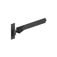 GateMate Hook and Band Gate Hinge 600mm Epoxy in Black