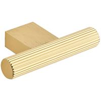 Hiatt Frankfurt Linear T Knob Brushed in Brass