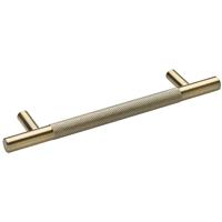 Hiatt Kensington Knurled T-Bar Handle 128 mm Antique in Brass Aluminium
