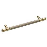 Hiatt Kensington Knurled T-Bar Handle 160 mm Antique in Brass Aluminium
